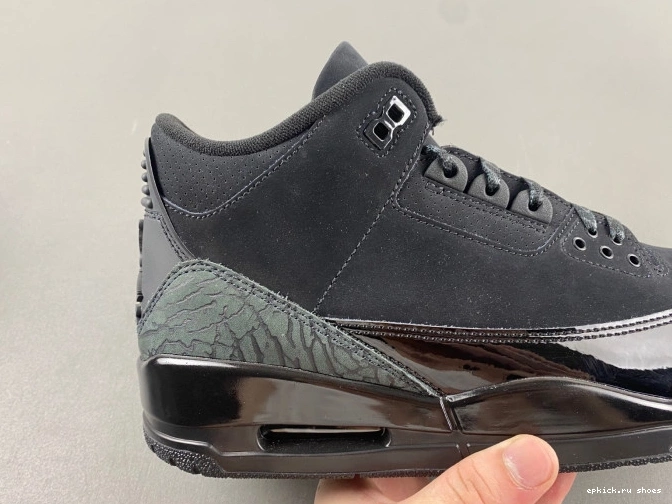 Rep CT8532-001 Jordan Air Black 3 Cat 0819